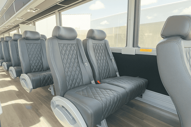 interior of Valdosta Charter Bus charter bus