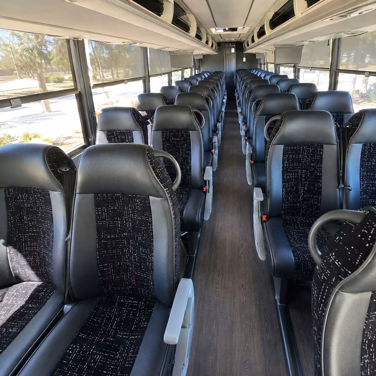 valdosta charter bus rental interior
